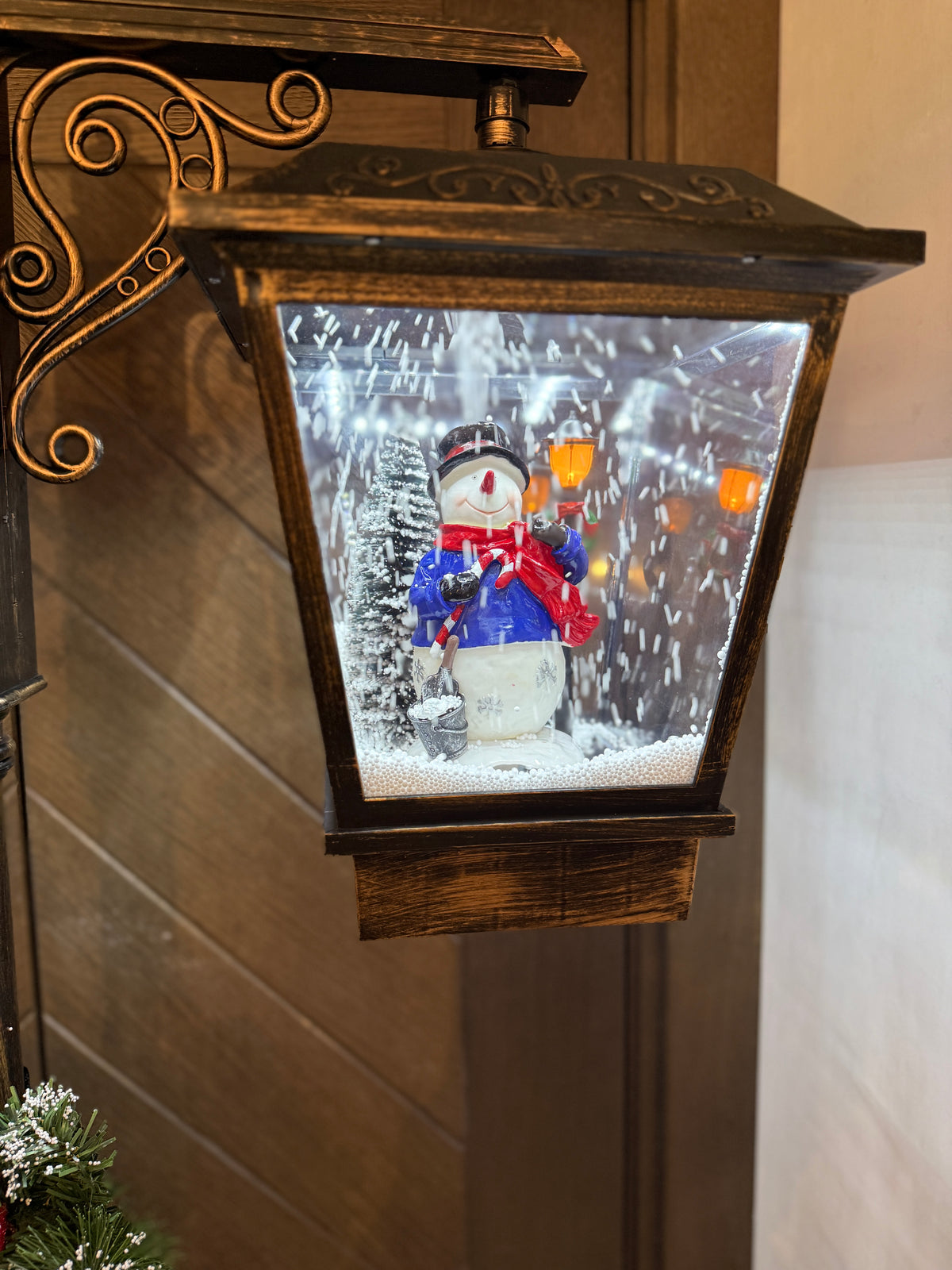 Vianočná dvojitá hudobná lampa 188cm